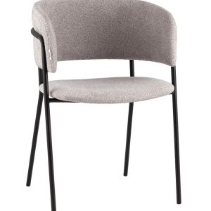 Кресло Нэлли New буклированный велюр серый