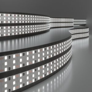 Светодиодная лента 360 LED 26 Вт IP20 трехрядная 6500К холодный белый 2835 24V
            360Led 26W IP20