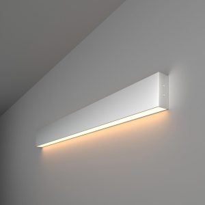 Линейный светодиодный накладной односторонний светильник 78см 15Вт 3000К
серебряный 101-100-30-78