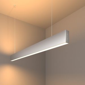 Линейный светодиодный подвесной двусторонний светильник 103см 40Вт 3000К
серебряный LSG-01-2-8*103-32-3000-MS