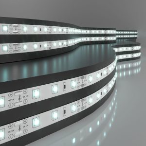 Комплект светодиодной ленты 12 В 4,8 Вт/м 60 Led/м 2835 IP20, холодный белый
            свет 6500К, 5 м Набор светодиодной ленты 12V 4,8W 60Led 2835 IP20 холодный
            белый, 5м