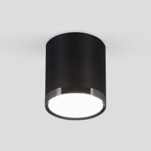 Накладной светодиодный светильник DLR024 6W 4200K черный матовый