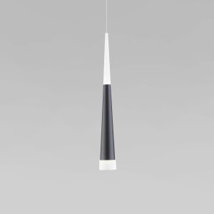 Подвесной светодиодный светильник DLR038 7+1W 4200K черный матовый