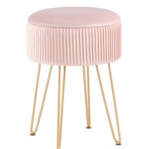 Пуф Астор светло-розовый