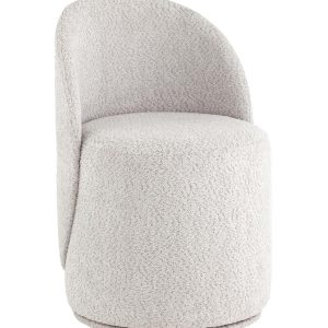 Пуф Loreen вращающийся букле светло-серый