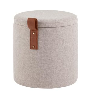 Пуф с ящиком Эркки рогожка XS серый