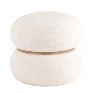 Пуф Полли S тедди белый