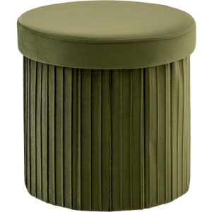 Пуф складной с ящиком Store Round травяной
