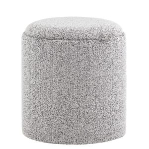 Пуф-столик с ящиком Хюгге XS букле серый