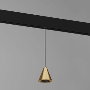 Трековый светильник 5W 4200K Event латунь Slim Magnetic 85039/01