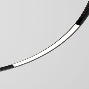 Slim Magnetic Трековый светильник для радиусного шинопровода 16W 4200K Planar
            чёрный Ø 1200мм 85182/01