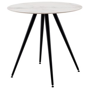 Стол Ники круглый столешница керамика Ice Jade 800