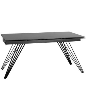 Стол обеденный Пандора раскладной 160-240*90 керамика темная