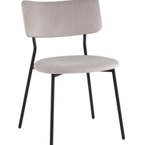 Стул Амелия велюр светло-серый