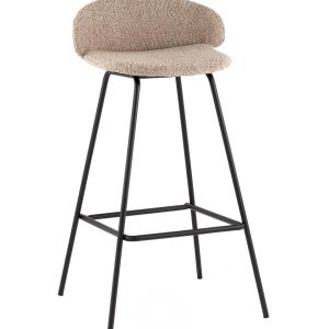 Стул барный Nita букле кофейный