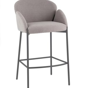 Стул полубарный Melia серый