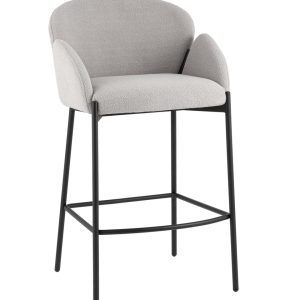 Стул полубарный Melia светло-серый