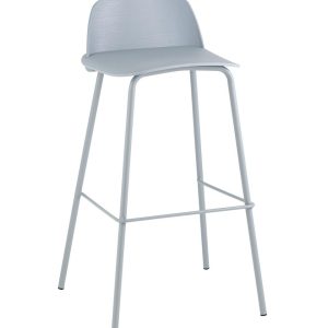 Стул барный Mist серо-голубой