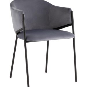 Стул Brace велюр серый