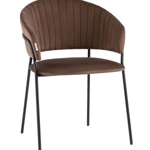 Стул Бруно велюр коричневый