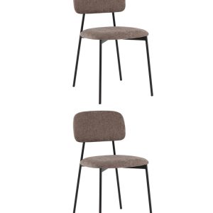 Стул Chao коричневый черные ножки 2 шт.