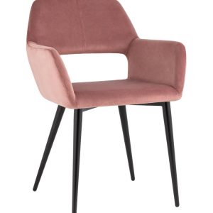Стул Денди велюр пыльно-розовый