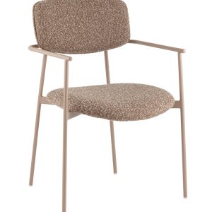 Стул Doe коричневый бежевые ножки