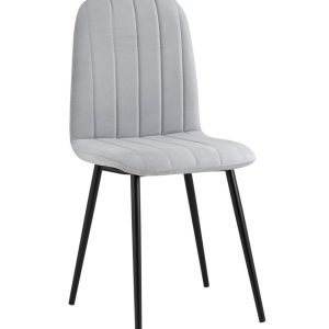 Стул Easy велюр светло-серый