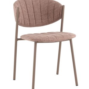 Стул Харпер ткань рогожка капучино каркас бежево-серый матовый