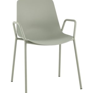 Стул Kaira пластик серо-зеленый