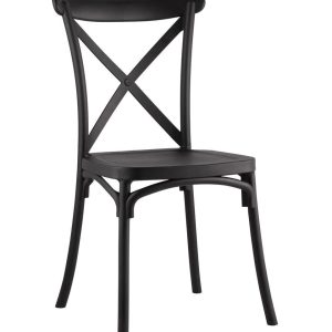 Стул Кроссбэк пластиковый черный