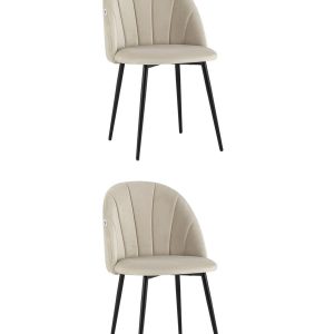 Стул Логан NEW велюр бежевый 2 шт