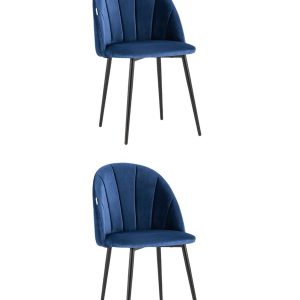 Стул Логан NEW велюр синий 2 шт