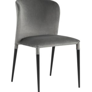 Стул Лори велюр серый