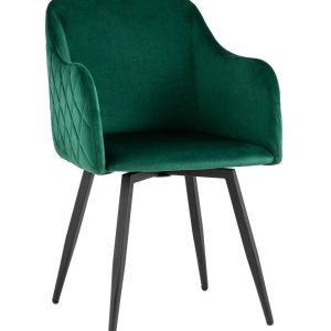 Стул Ника вращающийся велюр изумрудный