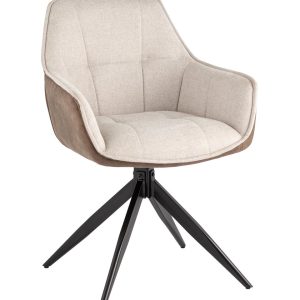 Стул обеденный Alba бежевый спинка экокожа