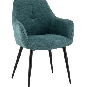 Стул обеденный Lynet рогожка голубой