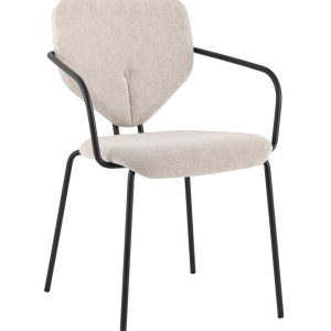 Стул обеденный Masey с подлокотниками бежевый