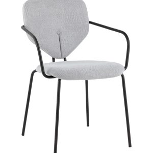 Стул обеденный Masey с подлокотниками серый