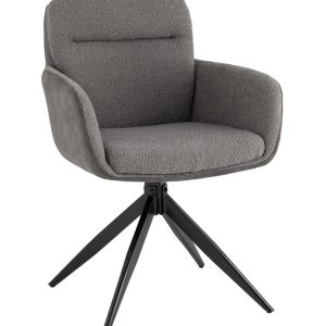 Стул обеденный Waldo серый с серой экокожей