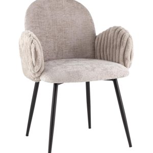 Стул обеденный Wave Stripes букле серый