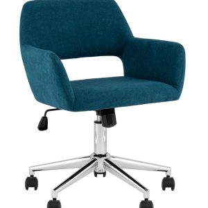 Стул офисный ROSS рогожка синий