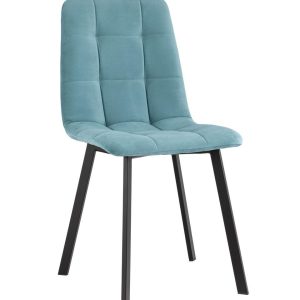 Стул Oliver Square велюр пыльно-голубой