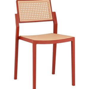 Стул пластиковый Milto красный
