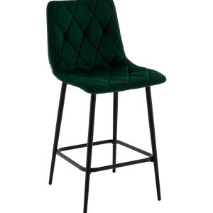 Стул полубарный Одди Diamond велюр темно-зеленый