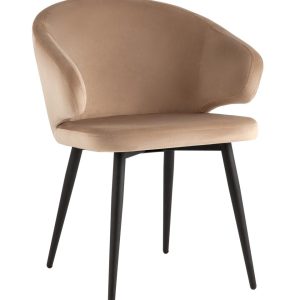 Стул с подлокотниками Codo велюр капучино