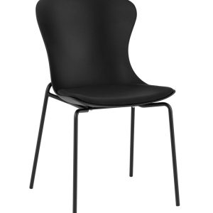 Стул Shaya с подушкой пластик черный