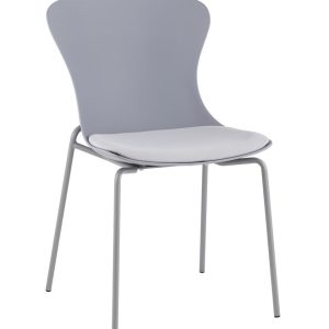 Стул Shaya с подушкой пластик серый