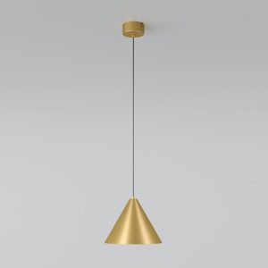 Светильник подвесной светодиодный Conus 16W 4000K золотой 50316 LED