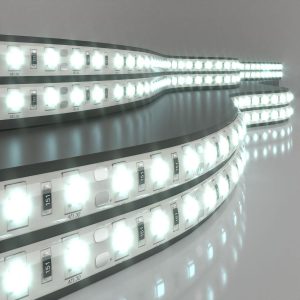 Светодиодная лента 12 В 14,4 Вт/м 60 Led/м 5050 IP65, холодный белый 6500К, 5
            м Лента светодиодная 12V 14,4W 60Led 5050 IP65 холодный белый, 5м